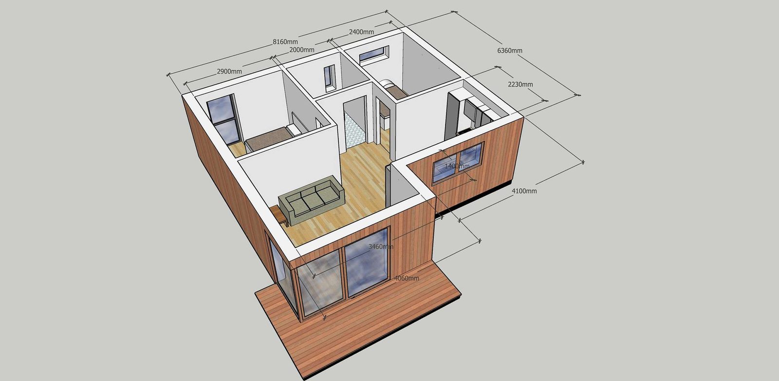 Concept design for the Fernhill dwelling