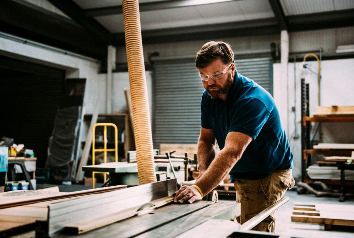 Craftsman at work in the Lidan factory